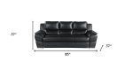 Hamilton Leather Sofa – Black - Image 2