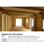 Hampton 12 ft. W x 16 ft. D Wood Storage Shed Kit with Floor (192 Sq. ft.) Installtion Included - Image 3