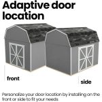 Handy Home Products Hudson 12 ft. x 16 ft. Wood Storage Shed Kit with Floor - Image 3