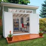 Handy Home Products Olympia 10 ft. W x 7.5 ft. D Manufactured Wood Storage Shed - Image 8