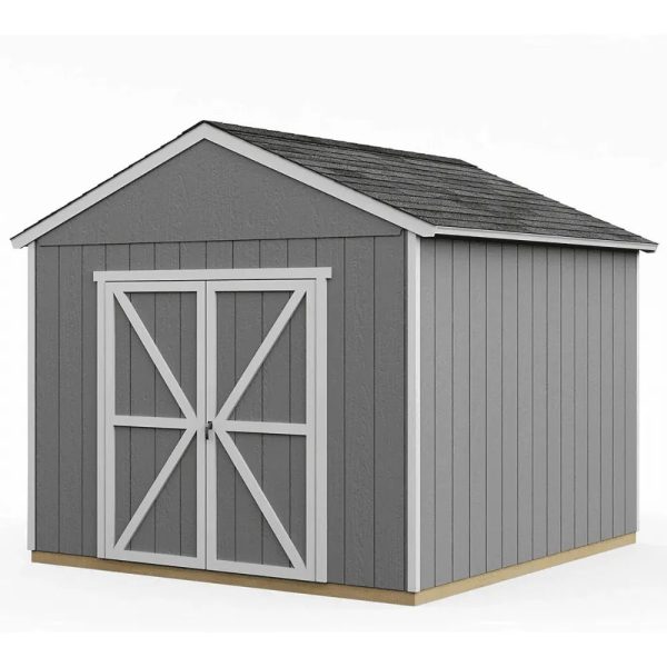 Handy Home Products Rookwood 10 ft. x 10 ft. Wood Storage Shed with Floor – Durable DIY Kit - Prioka