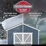 Handy Home Products Rookwood 10×12 Do-It-Yourself Wooden Storages Sheds- Does not Include Floor kit, Paint, or Roofing Shingles - Image 5
