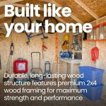 Handy Home Products Scarsdale 12×16 DIY Wooden Storage Shed with Floor Kit - Image 14