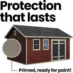 Handy Home Products Scarsdale 12×16 DIY Wooden Storage Shed with Floor Kit - Image 12