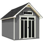 Handy Home Products Tribeca 10 ft. W x 12 ft. D Wood Storage Shed with Floor - Prioka