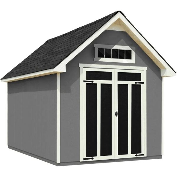 Handy Home Products Tribeca 10 ft. W x 12 ft. D Wood Storage Shed with Floor - Prioka