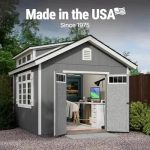 Handy Home Products Windemere 10×12 Do-it-Yourself Wooden Storage Shed with Floor, Beiges - Image 3