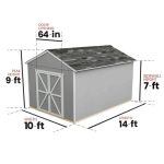 Handy Home Rookwood 10 x 14 ft. Wood Storage Shed Kit - Image 6