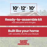 Handy Home Windemere 10×12 Storage Shed - Image 4