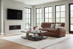 Hayden 81 Inch Contemporary Leather Sofa - Image 9