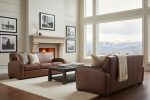 Hayden 81 Inch Contemporary Leather Sofa - Image 4