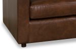 Haywood 84 Inch Modern Small Leather Sofa - Image 2