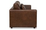 Haywood 84 Inch Modern Small Leather Sofa - Image 13