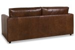 Haywood 84 Inch Modern Small Leather Sofa - Image 11