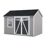 Heartland Coronado 12 x 8 ft Saltbox Wood Outdoor Storage Shed with Windows and Doors - Image 6