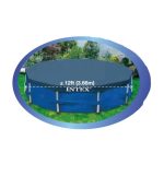 Intex 12-Foot Round Metal Frame Above Ground Swimming Pool Debris Cover - Image 5