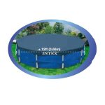 Intex 12 Foot x 30 In. Above Ground Pool & Intex 12 Foot Round Pool Cover - Image 6