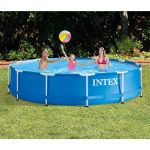 Intex 12 Foot x 30 In. Above Ground Pool & Intex 12 Foot Round Pool Cover - Image 8