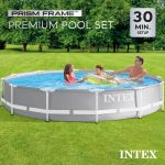 Intex 12 foot x 30 inch Prism Frame Round Above Ground Swimming Pool, (No Pump) - Image 3