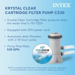 INTEX 12' x 30" Metal Frame Above Ground Pool, Filter, Cover, & Maintenance Kit - Image 3