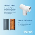INTEX 12' x 30" Metal Frame Above Ground Pool, Filter, Cover, & Maintenance Kit - Image 8