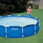 INTEX 12' x 30" Metal Frame Above Ground Pool, Filter, Cover, & Maintenance Kit - Image 10