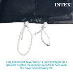Intex 12' x 30" Metal Frame Above Ground Swimming Pool with Filter and Cover - Image 10