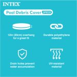 Intex 12' x 30" Metal Frame Round Swimming Pool w/ Filter Pump & 13' Pool Cover - Image 7