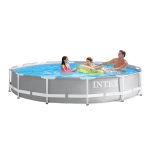Intex 12ft x 30in Prism Frame Above Ground Round Swimming Pool & Robot Vacuum - Image 3