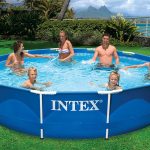INTEX 12'x30" Metal Frame Swimming Pool with Filter Pump & Pool Cover (2-Pack) - Image 4