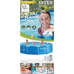 INTEX 12'x30" Metal Frame Swimming Pool with Filter Pump & Pool Cover (2-Pack) - Image 11