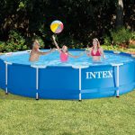 Intex 12'x30" Swimming Pool w/ Pump, Maintenance Kit (2 Pack) & 12' Pool Cover - Image 8