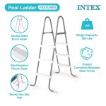 Intex 12'x30" Swimming Pool w/ Pump, Pool Ladder for 42” Wall, & 12’ Cover - Image 6