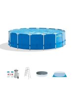 Intex 15ft x 48in Metal Frame Pool Sets - Prioka