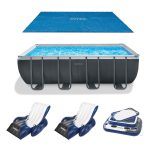 INTEX 18' x 9' x 53" Ultra XTR Frame Pool, Cover, Cooler, and Float (2 Pack)