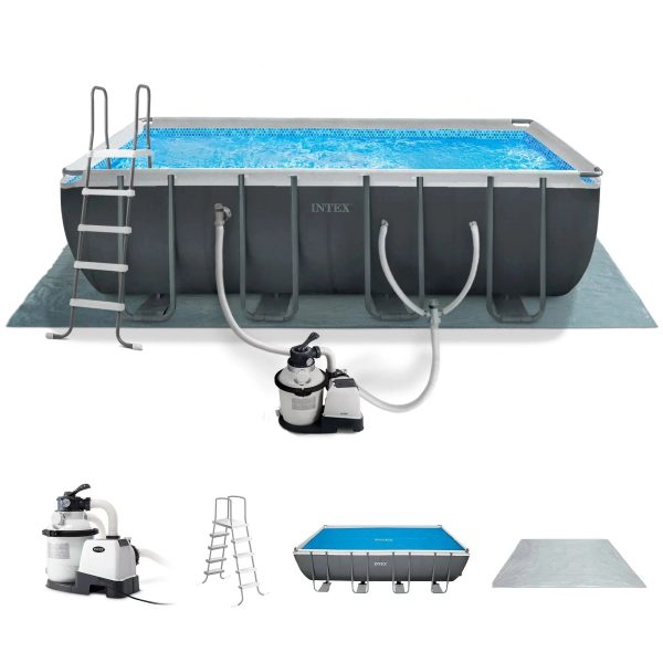 INTEX 18ft x 9ft x 52in Ultra XTR Above Ground Pool and Solar Pool Cover - Prioka