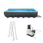 Intex 24′ x 12′ x 52″ Ultra XTR Rectangular Frame Swimming Pool Set + Pumps - Image 4