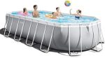 INTEX 26797EH Prism Frame Premium Oval Above Ground Swimming Pool Set: 20ft x 10ft x 48in – Includes 1500 GPH Cartridge Filter Pump – Removable Ladder – Pool Cover – Ground Cloths - Image 3