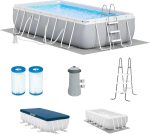 Intex Prism Frame 16′ x 8′ x 42′ Rectangular Above Ground Pool Sets - Prioka