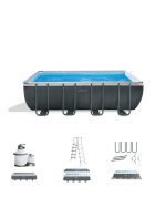 Intex Ultra XTR 18 ft. x 9 ft. Rectangular 52 in. Deep Above Ground Pool Set - Image 2