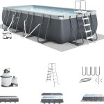 Intex Ultra XTR Rectangular Swimming Pool Set with Pumps - Prioka