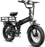 Jasion X-Hunter Folding Fat Tire Electric Bike with Full Suspension - Prioka