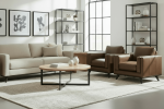 Jude Mid-Century Modern Leather Sofa Collection - Image 6