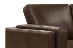 Jude Mid-Century Modern Leather Sofa Collection - Image 10