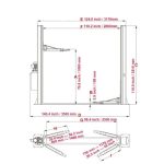 KATOOL KT-H105 Two Post Vehicles Lift 10,000 lbs Capacity - Image 2