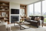 Kenilworth 84 Inch Wingback Leather Sofa - Image 4