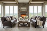 Kenilworth 84 Inch Wingback Leather Sofa - Image 3