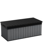 Keter Darwin 100 Gallon Outdoor Storage Box with Evotech+ Composite, Gray - Prioka