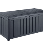 Keter Glenwood 103 Gallon Outdoor Storage Deck Box – Graphite - Prioka
