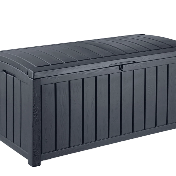 Keter Glenwood 103 Gallon Outdoor Storage Deck Box – Graphite - Prioka